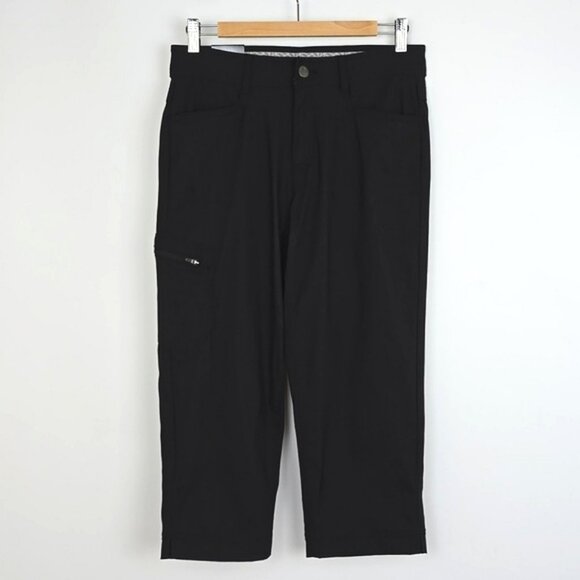 Sierra Designs Women's Black Capri Tapered Active Pant Stretch 20" Inseam Size 6 - Picture 1 of 15